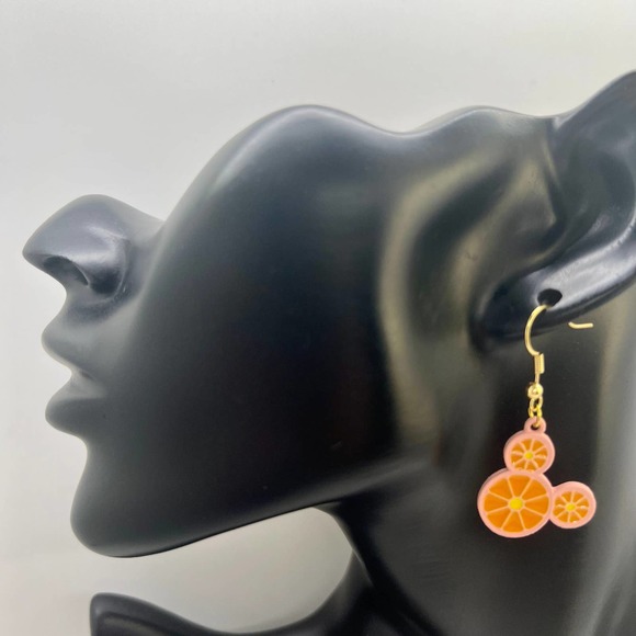Mickey Mouse Earrings - Orange Slice Earrings - Summer Earrings - Disney Earring - Picture 9 of 10